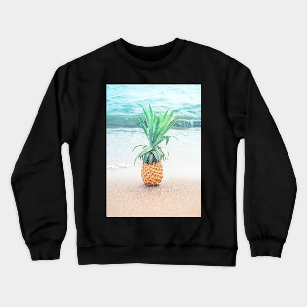 Happy Pineapple Crewneck Sweatshirt by EviRadauscher